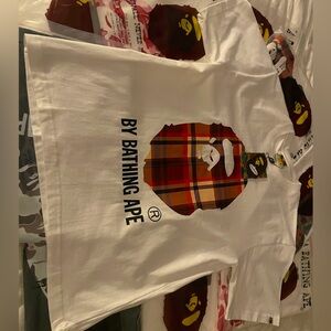 Bape x burbbery shirt